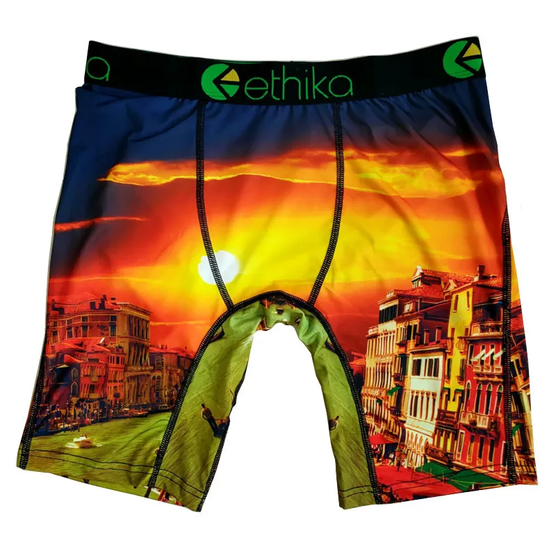 

2021 Summer Hot Selling Ethika Boxer Shorts Brief Print Gay Underwear Ethika Sexy Mesh Boxer Shorts for Men, Customized logo