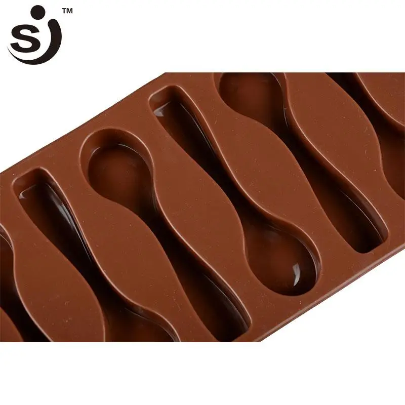 Fashion Designed Bpa Free 6 Cavity Spoon Shaped Silicone Unique Chocolate Molds Buy Unique