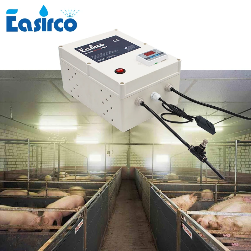 

humidity controller sensor Mist cooling system cool mist humidifiers 20pcs nozzles outdoor cooling system Greenhouse humidifier