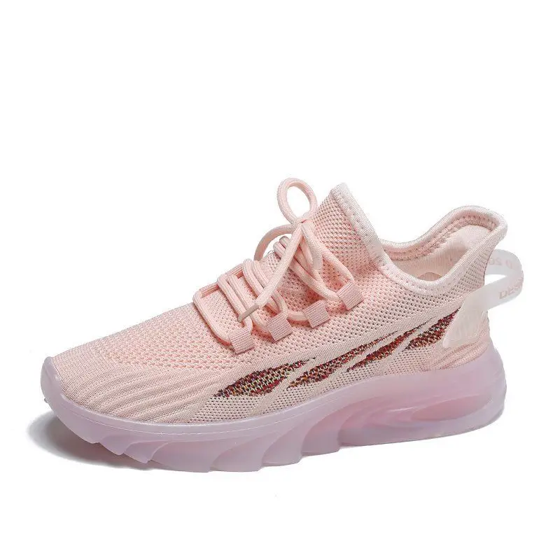 

Women 2021 Spring And Summer New Single Running Soft Jelly Sole Wear-resistant Light Coconut Shoes, Black, white, pink