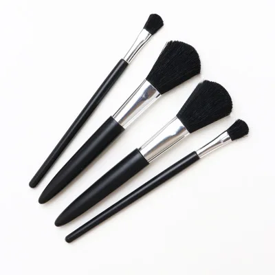 

HZM4PCSblack own brand 2021 luxury makeup brush set, makeup, black set, high-end new makeup tools