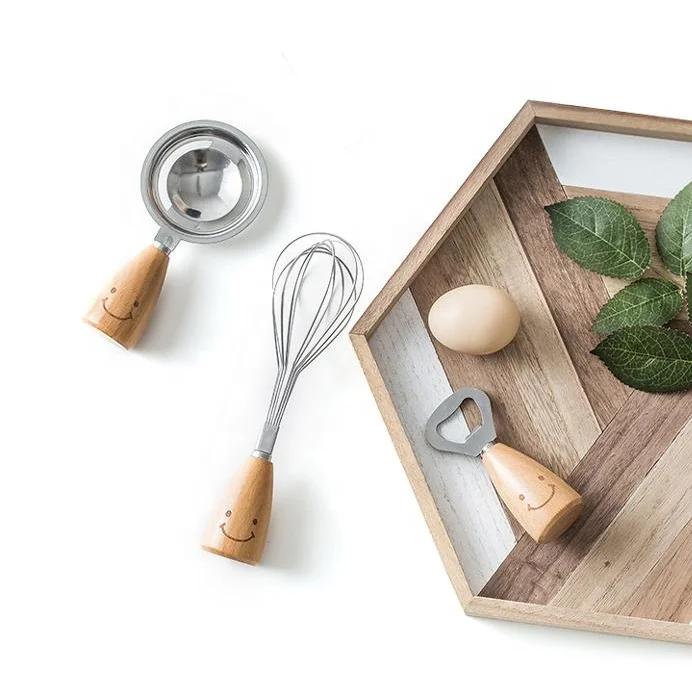 

Amazon Home Kitchen Accessories Creative Portable Safety lovely egg opening stainless steel egg beater, Customized color