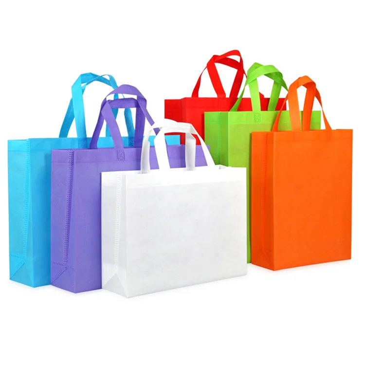 

LOW MOQ Cheap Promotional Eco Tote Pla Customized non-woven bag, Custom Printed Recyclable PP Woven Bags, Customized color