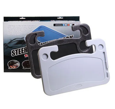 

Plastic HDPE Car Table Portable Computer Trays Box Package Drink Food Holder Laptop Universal Car Trays