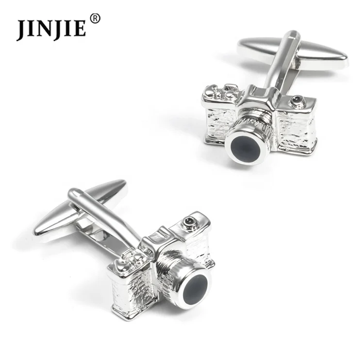 

Cheap promotional Chinese factory brass camera cufflinks for men