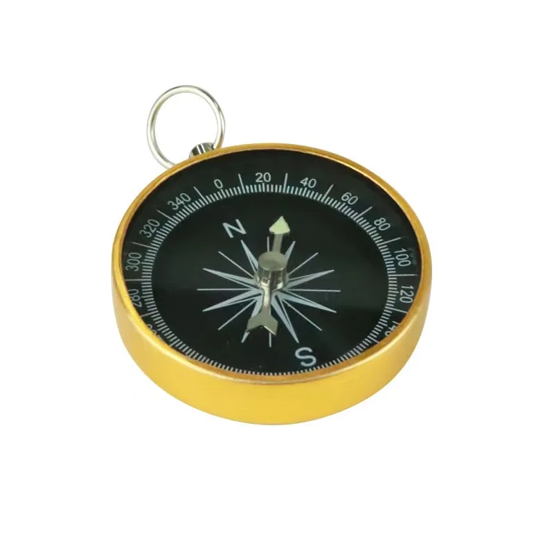 

Wholesale aluminum alloy metal compass outdoor camping teaching stationery tools