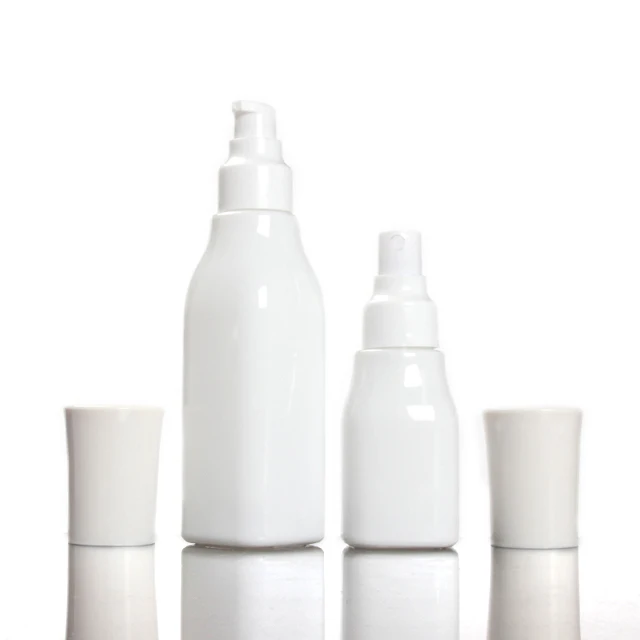 

Fuyun Ready To Ship New Set Fancy Cosmetic Skin Care Bottles And Face Cream white glass airless pump bottle