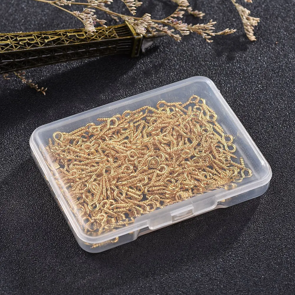 

Hot Selling Handmade DIY Jewelry Accessories Iron Sheep Eye Nails Screws Nails Boxed