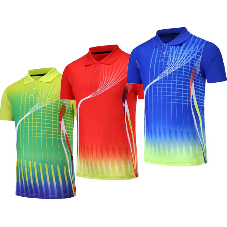 

Wholesale Cheap Quick dry Sports Shirt Badminton Shirt Men's And Women's Top Quick Dry Breathable Tennis Wear Running T-shirt