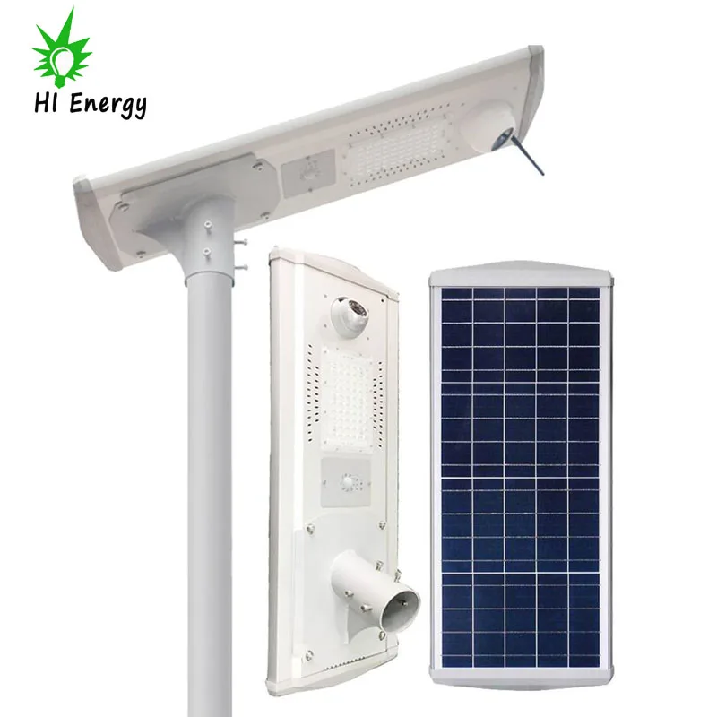 30watt all in one wifi solar street security light system with cctv camera