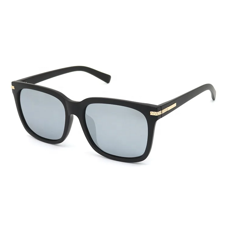 

China Wholesale Retro Rectangular Black TR90 Sport Sunglasses Polarized for Men, Black or custom colors