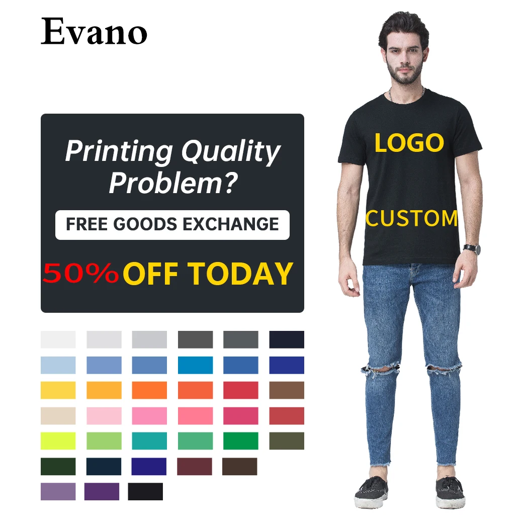 

OEM Custom logo Tshirts 100%Cotton Sublimation Jerseys Designers Gym Casual Overrun Branded Blank Graphic Men's tshirts, Customized color