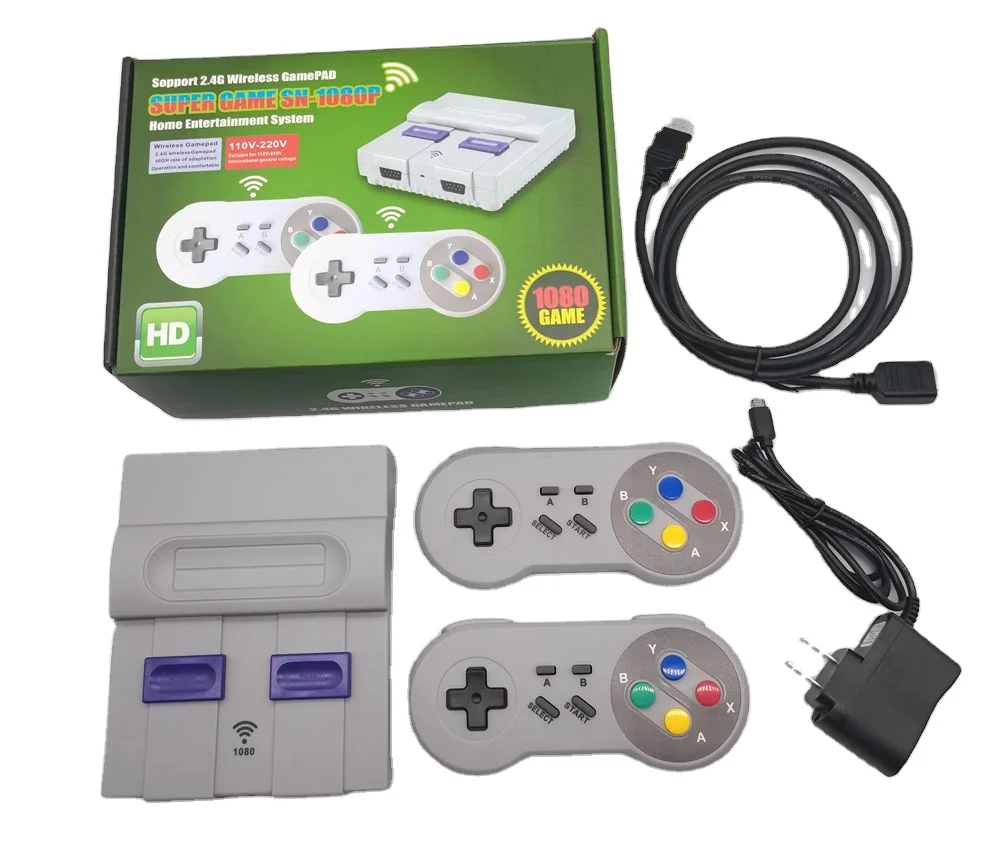 

Retro HD console 2.4G wireless controller built-in TV 1080 video game console