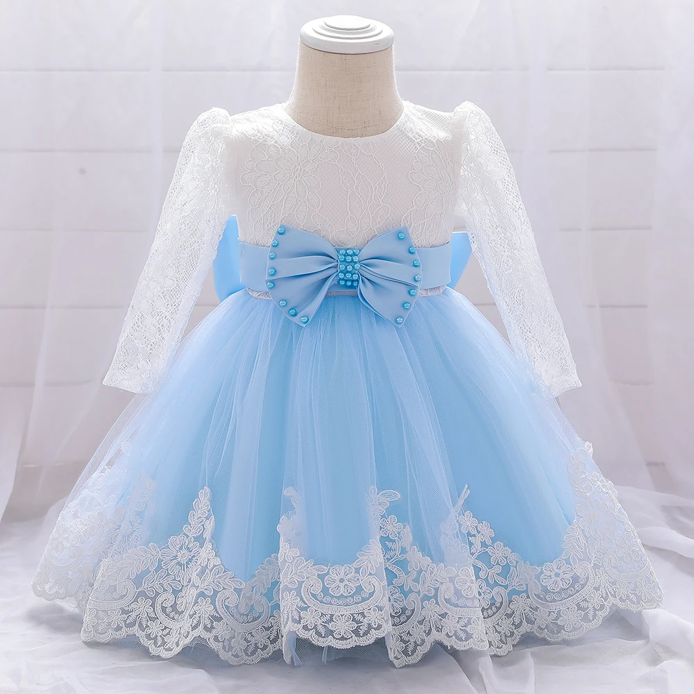 

Infant Baby Girl Dress Newborn Mini Frock Long Sleeves Children Clothes L1940XZ