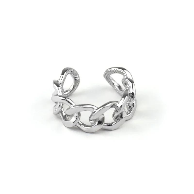 

Hot Sale 925 Sterling Silver Jewellery Ring Gold Chain Hock Lock Adjustable Rings