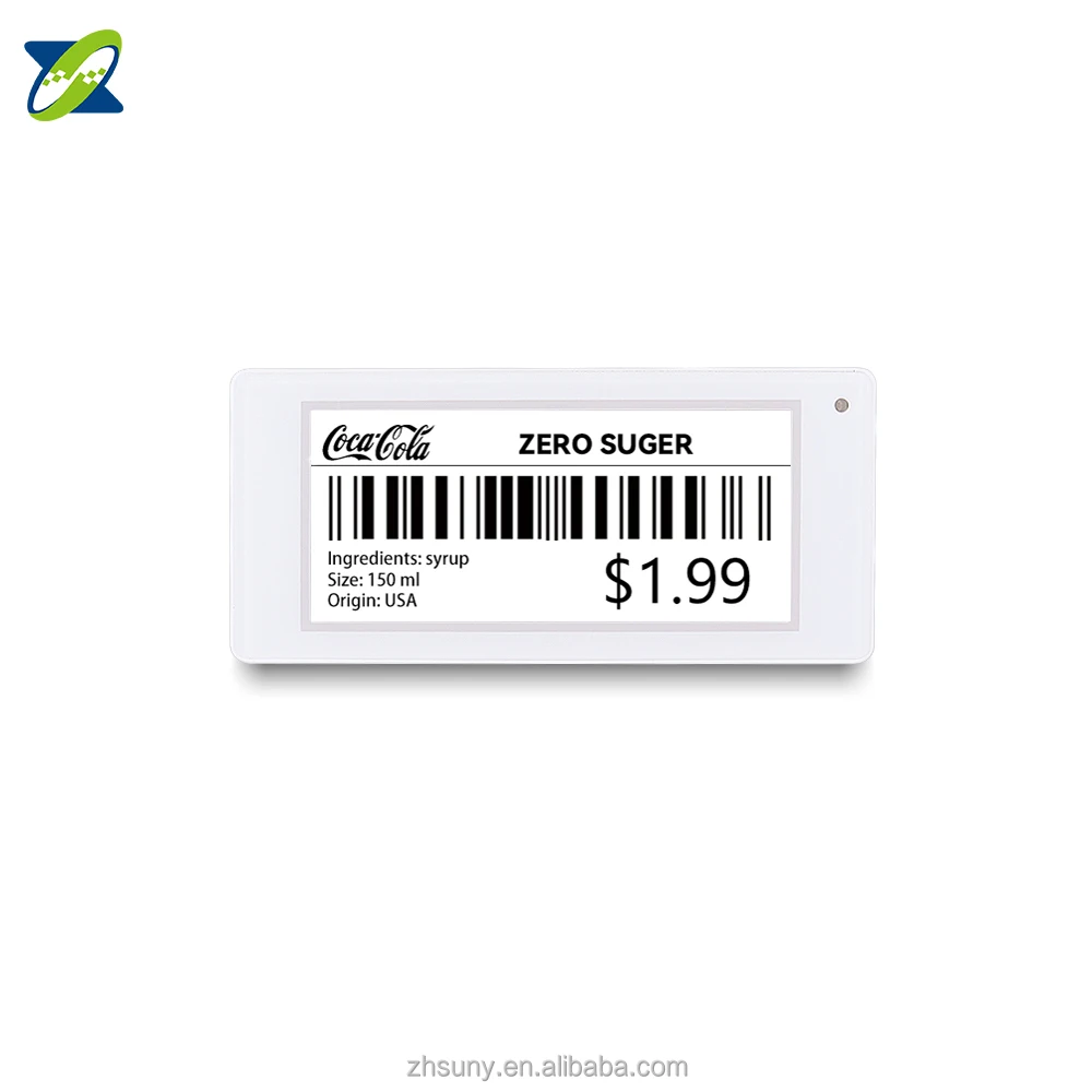 

Wifi Esl System 2.9 Inch Supermarket Electronic Shelf Label Eink Price Tag Digital Price Label