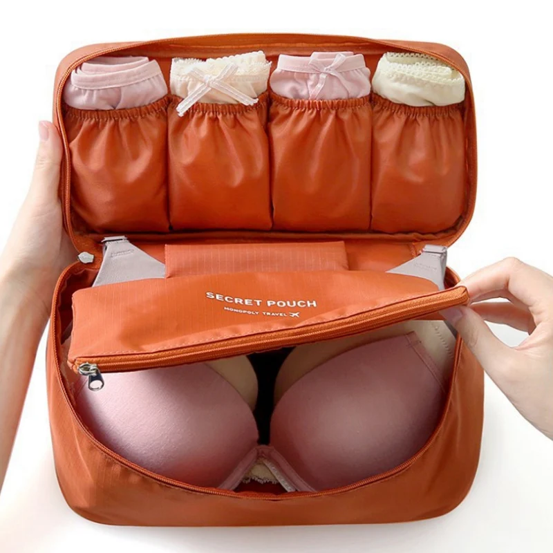 
Multi Functional Packing Organizer Bra Underwear Storage Bag Travel Lingerie Pouch 