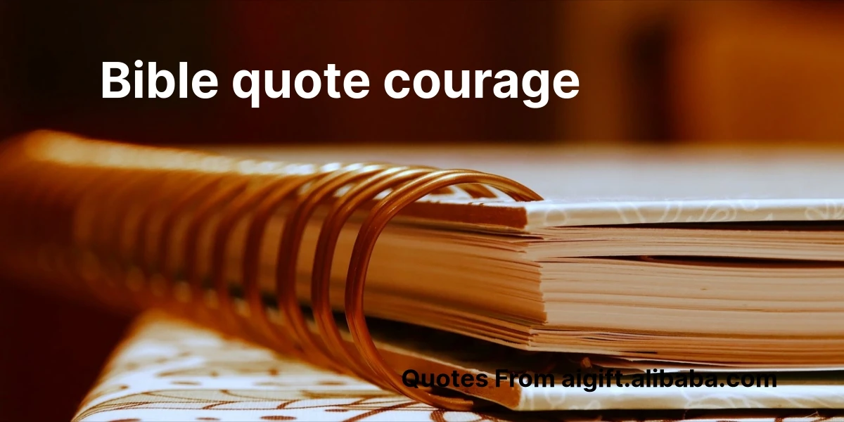 bible quote courage