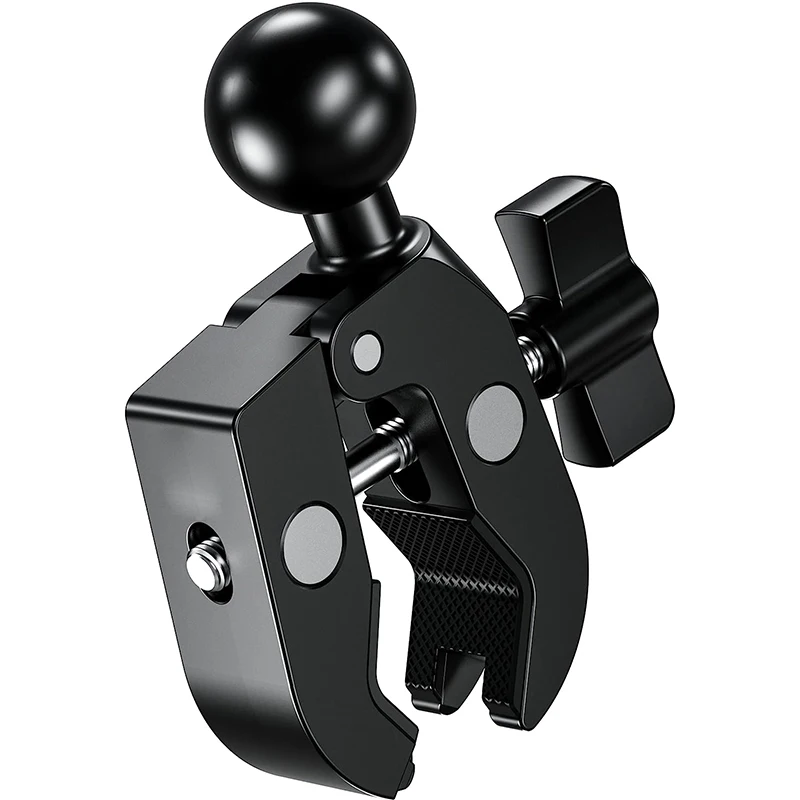 

RAM Mounts Double Socket Arm & Bike Motorcycle Phone Mount Holder Aluminum Alloy Handlebar Clamp Mount Base 1'' Ball