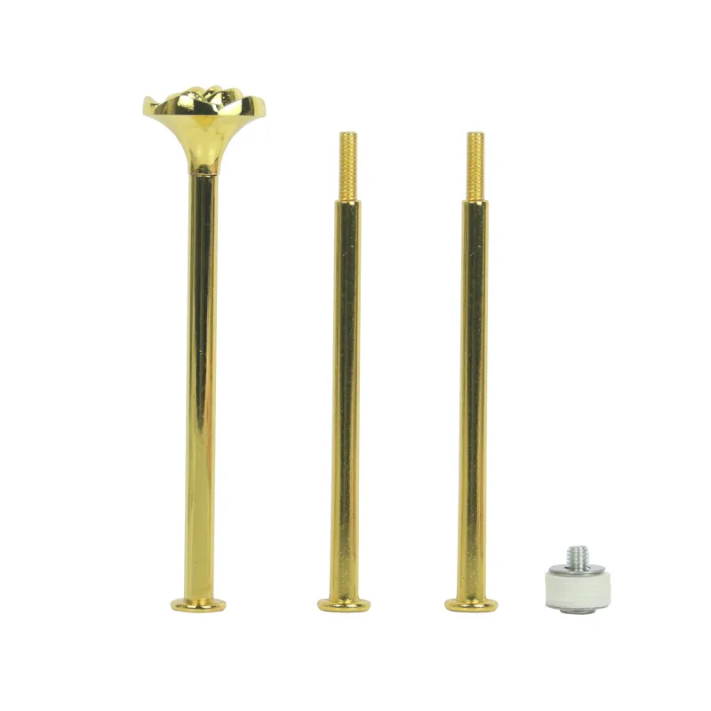 Gold hardware for cake stand 3 tiered cake stand kit sets CSH-028