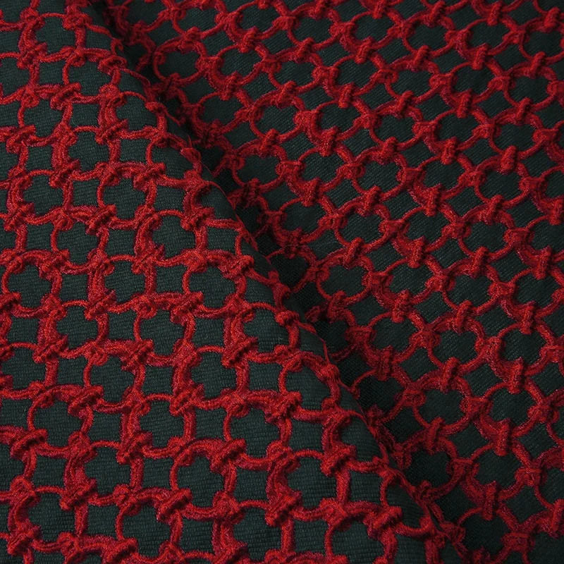 
SBY15B luxury 3d casual women dresses men suit circle material wool acrylic jacquard fabric 