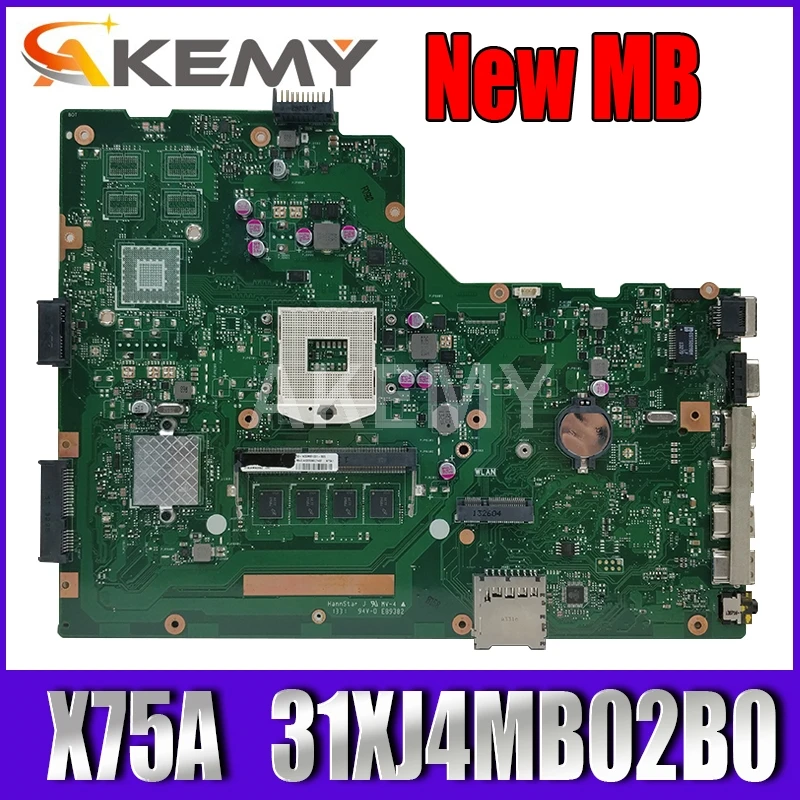 

X75VB X75VD Mainboard REV:2.0 For X75VC X75VD X75V X75A X75A1 Laptop motherboard 31XJ4MB02B0 HM70 Laptop motherboard