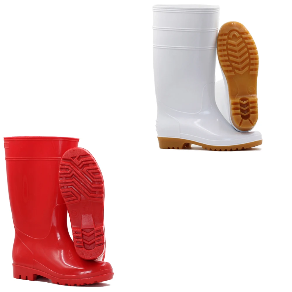 

anti-slip unisex wholesale wellington pvc rain boots white rubber boots gumboots waterproof for adults