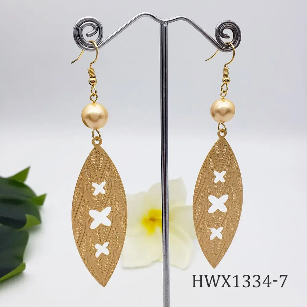 

Bulk Tonga Guam Gold plated Jewelry Hawaiian earrings Jewelry Wholesale women Earrings