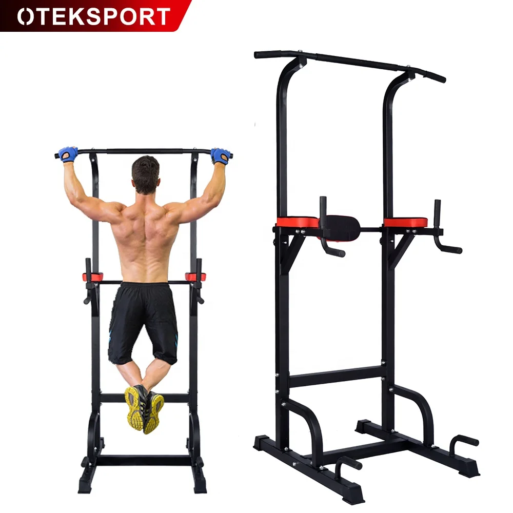 

Comprehensive Fitness Training Pull Up Bar Dip Station Body Training Muscle Strength, Black