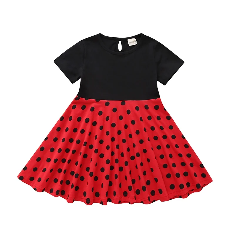 

baby girls clothes polka dot dress kids boutique princess dresses, White,red