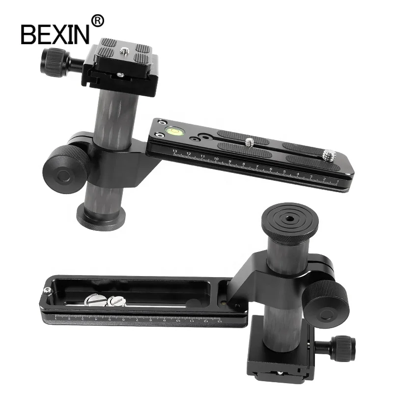 

BEXIN 150mm dslr camera base support carbon fiber column plate telephoto lens Quick Release slide rail plate for bird watching