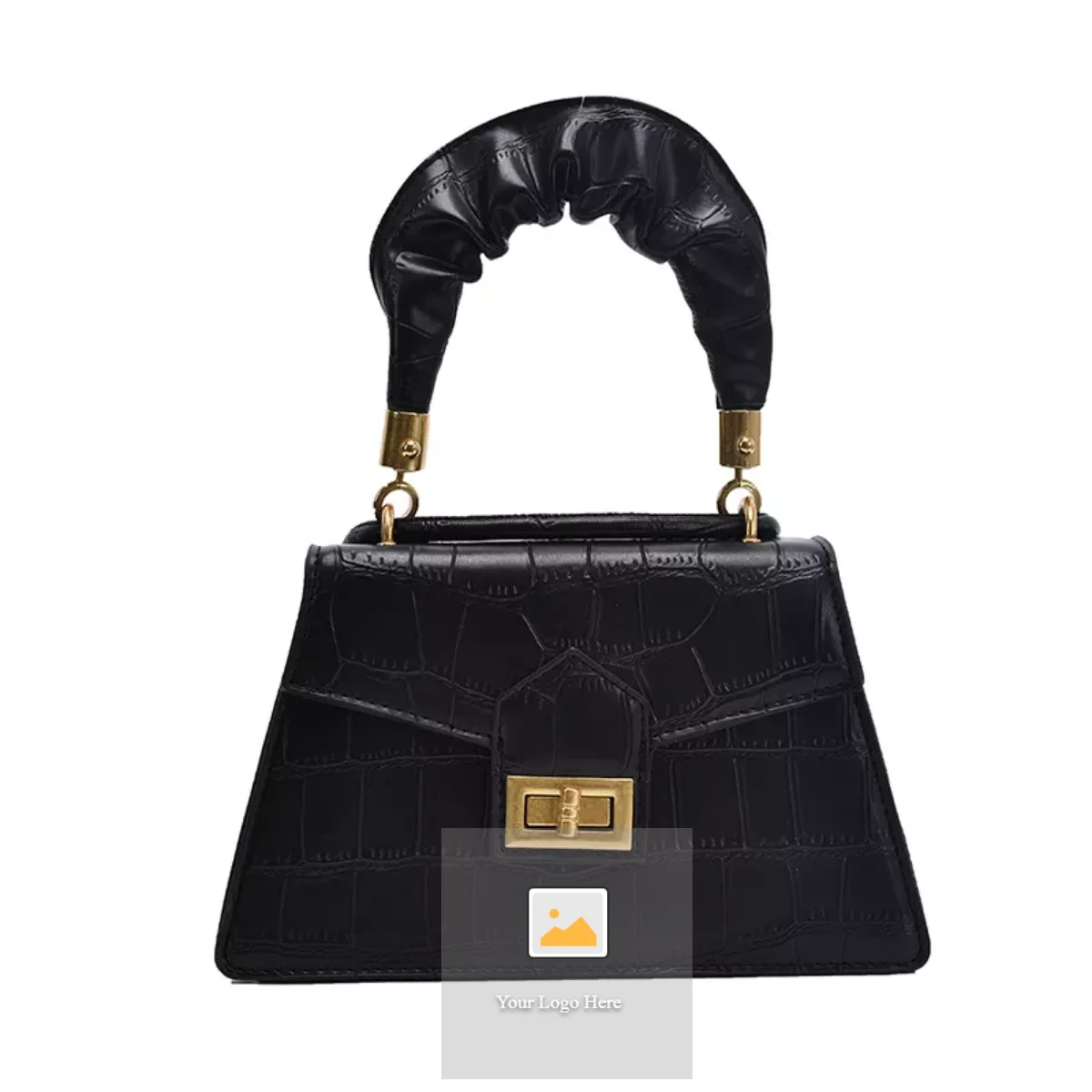 Designer Inspired Lock Bucket Bag  Real Leather Handbag Lady Totes Bags Purse 
