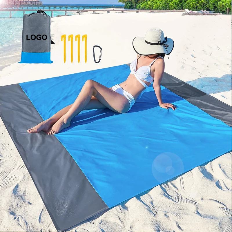 

Lightweight Outdoor Mat Oversized Beach Blanket Heat Resistant Sand Free Beach Mat Quick Drying Waterproof Beach Blanket