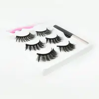 

3 pairs fake magnetic eyelashes silk hair eyeliner glue magnetic eyelashes magnet private label false magnetic eyelash set