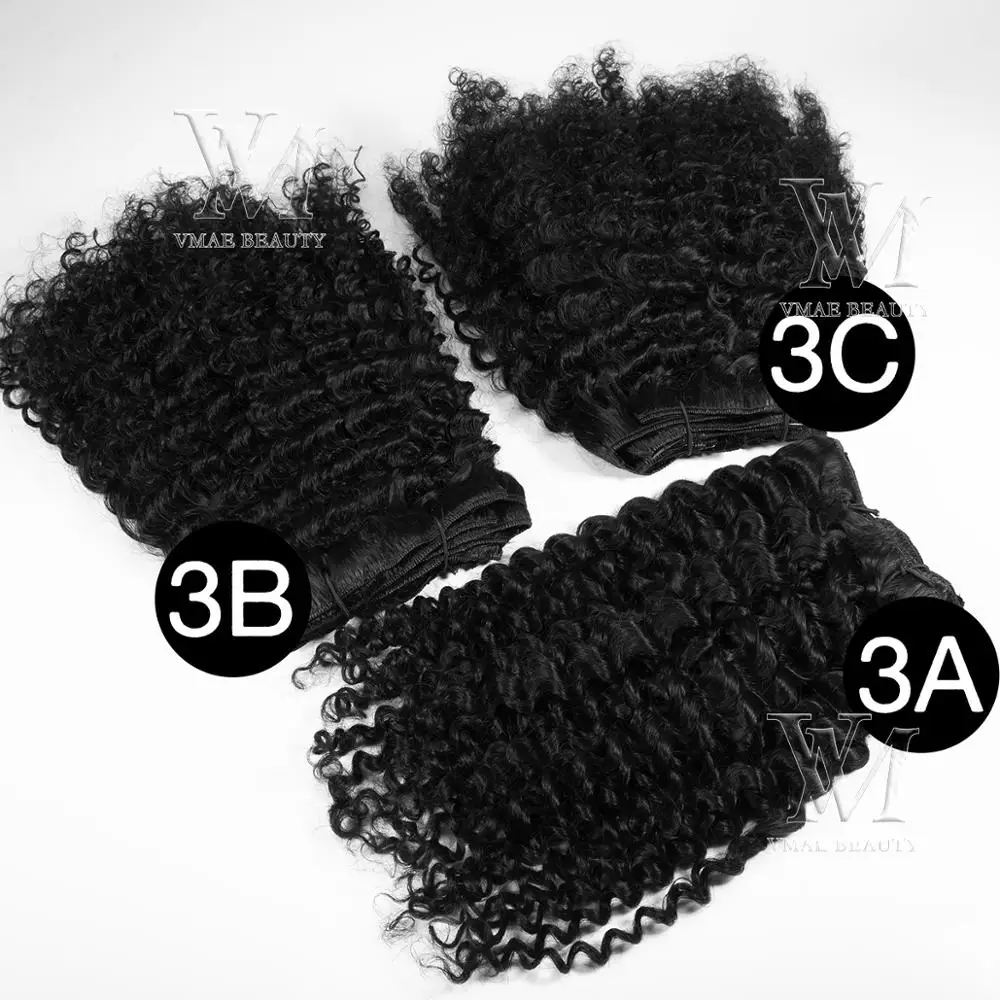 

VMAE Burmese Vrigin 120g Natural Black Afro Kinky Curly 3A 3B 3C 4A 4B 4C Clip Ins Human Hair Clip In Extensions for Black Women