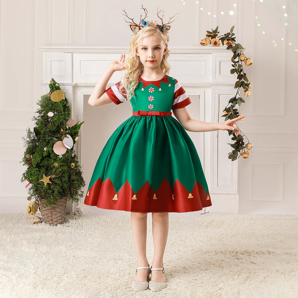 

Girls Sleeveless Dresses for Kids Fall Winter Clothes Birthday Party Gifts Christmas dress for girls
