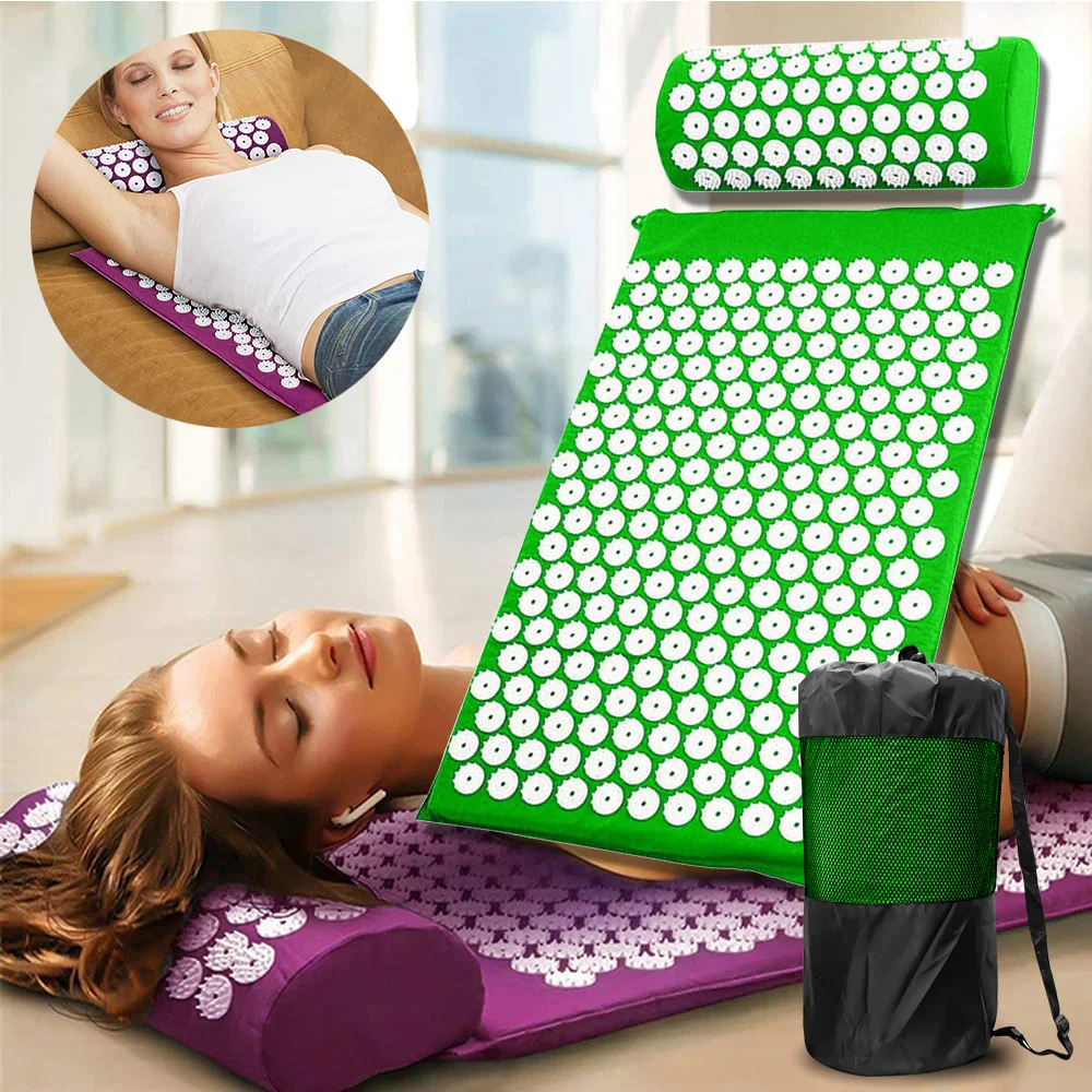 

Acupressure Mat Neck And Back Massager For Body Pillow Kuznetsov's Foot Massage Pad Kuznitsa Applicator