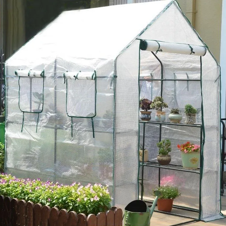

portable outdoor indoor thermal insulation garden greenhouses heavy duty gardening shed mini plastic walk in tunnel greenhouse
