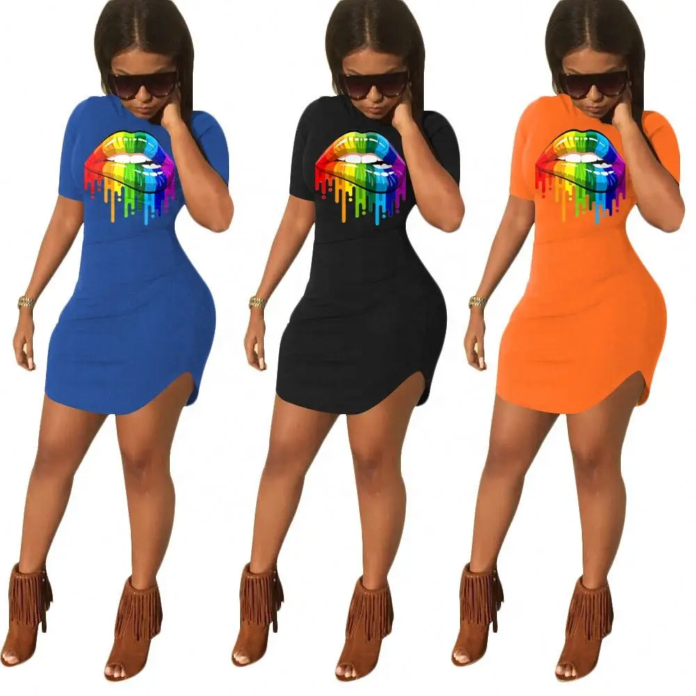 

Women Fashion Comfortable Short Sleeve Short Dress Casual Wear Summer