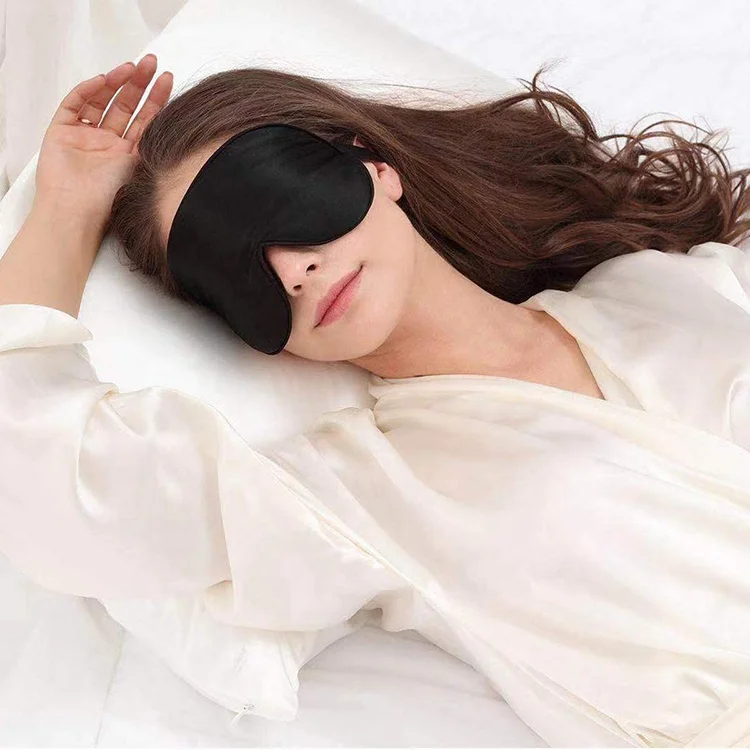 

Custom Wholesale Travel Sleepmask Mulberry Silk Eyemask Eye Mask For Sleeping, Customized color