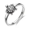 daochong new design oxidation effect 925 sterling silver tortoise ring men