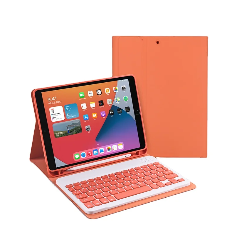 

Keyboard Case Sublimation PU leather with pencil holder for ipad pro 12.9 case ipad pro 12.9 inch 2020 2021 case