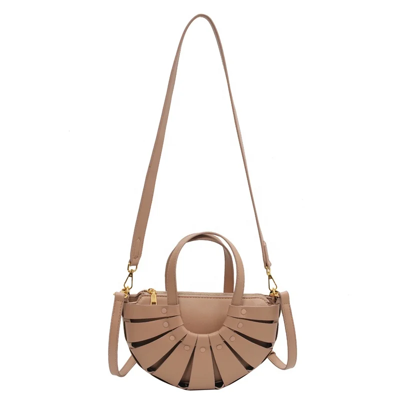 

2021 Summer Designer PU Leather Lady Big Handbags Crossbody Shoulder Girl Hand Bags Half Moon Women Large Fashion Trend Bag