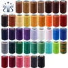 40 Colors DIY Handmade 250m Leather Sewing 1mm Flat Wax Thread