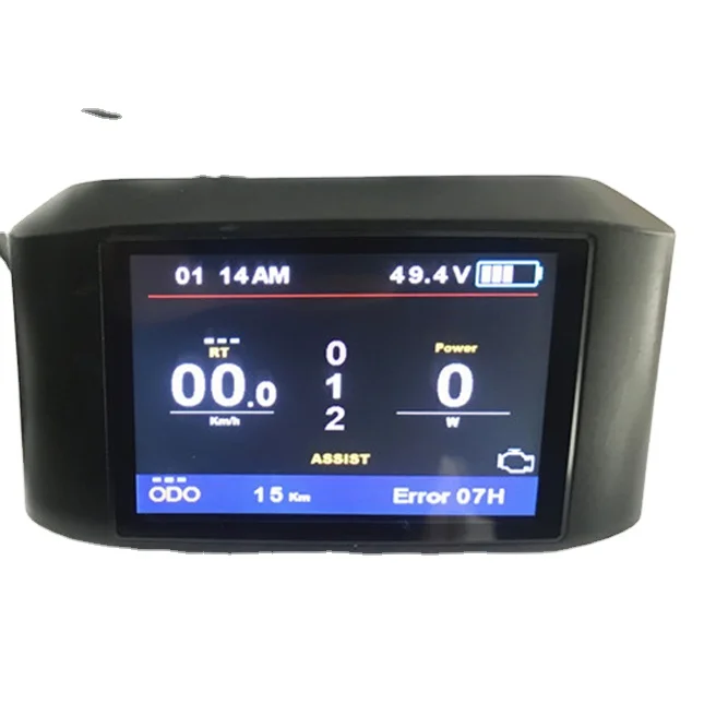 

E bike APT TFT 750c display ebike lcd screen display for ASI controller, Black color