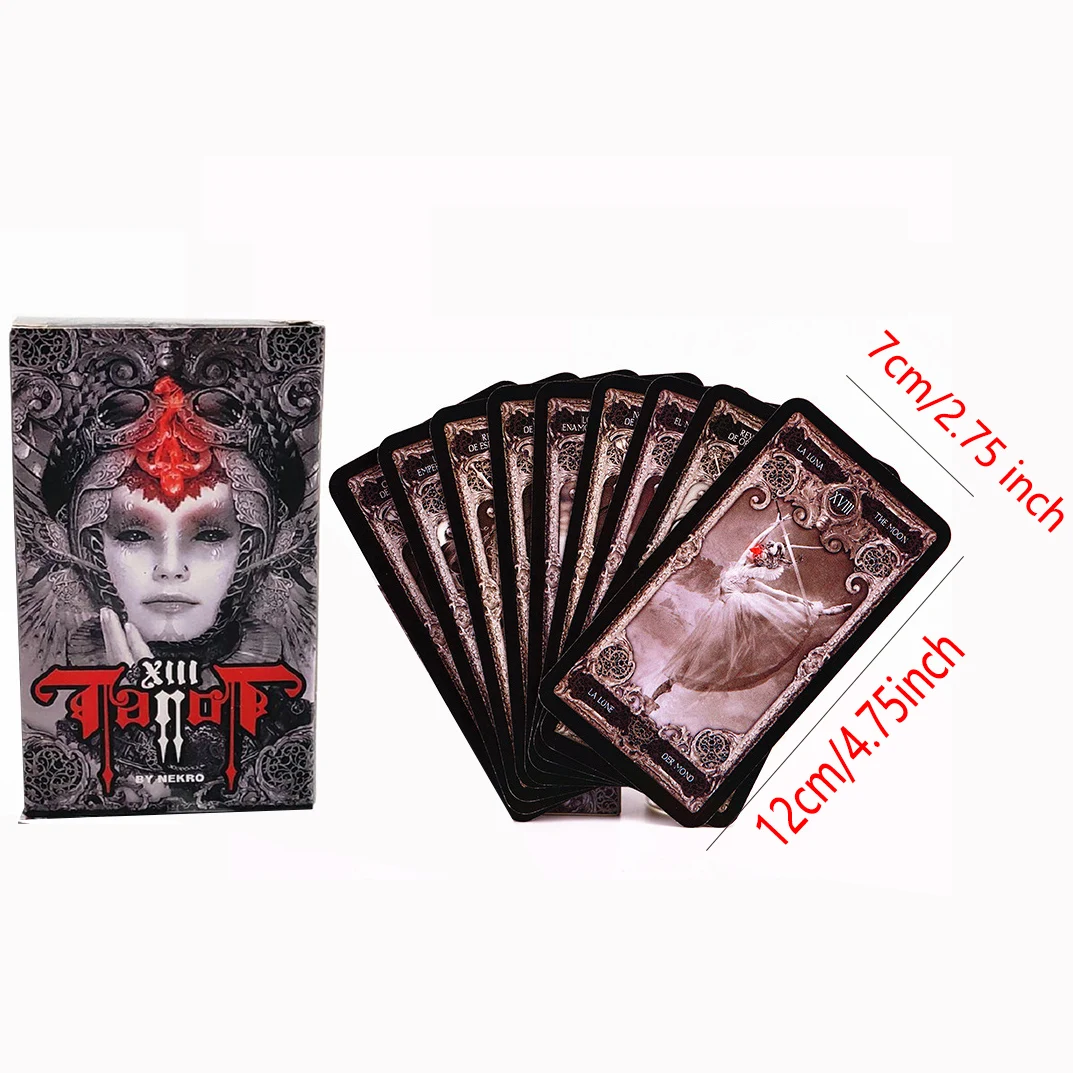 

original deck 12*7cm / 4.72*2.75 inch original size tarot cards oracle deck with paper guidebook