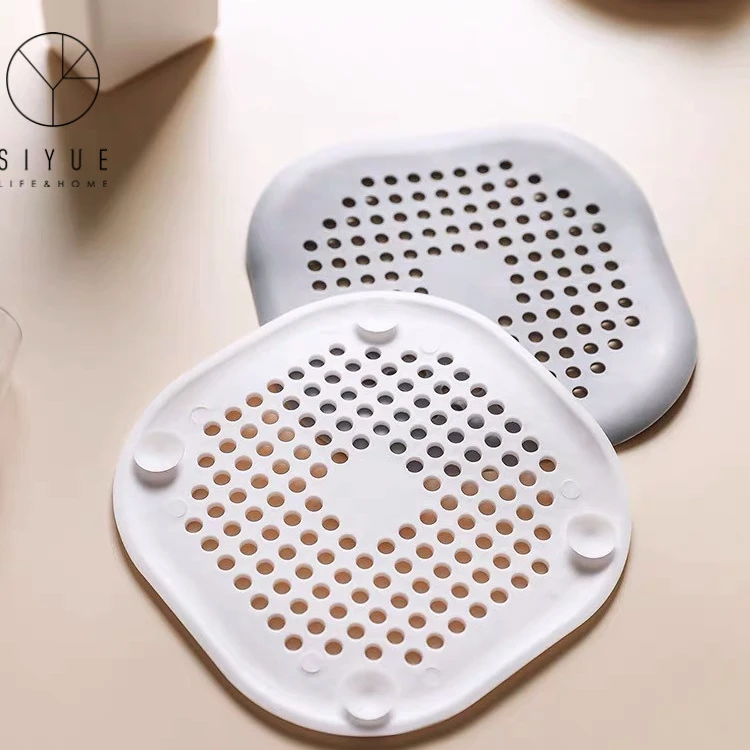

Cheap price Anti-blocking Hair kitchen and shower sink drain filter silicone sink filter 1615, White,grey
