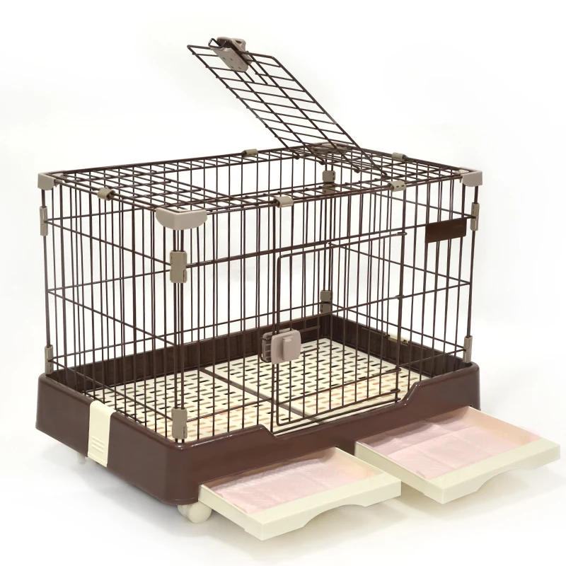 

Factory directly sales aluminum China dog cage pet for dogs crate outdoor cage pet cage large, Pink/blue/brown