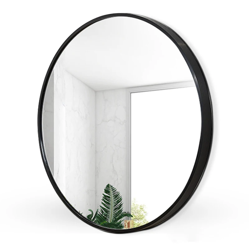 

Amazon Top Seller Large Round Circle Wall Decor Mirror With Black Aluminum Alloy Frame And Mirrors Decor Wall Mount Living Room, Black,golden,silver,white,gray,customized