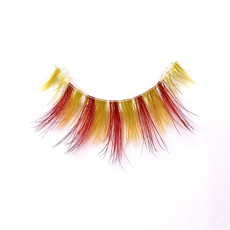 

colorful eyelashes mink effect false eyelashes